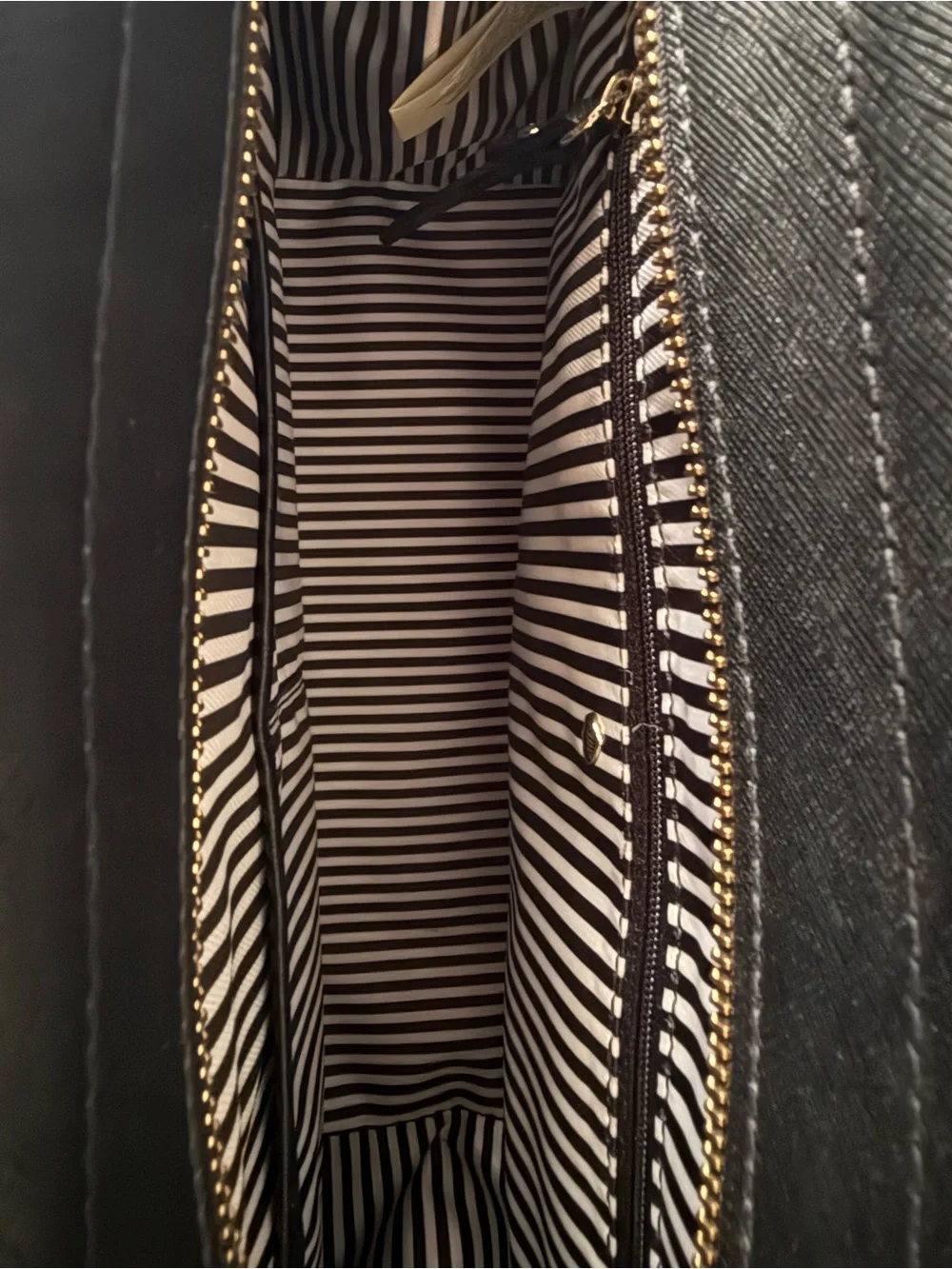 kate spade Teal, Cream & Black Two-Tone Satchel